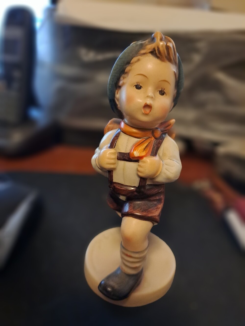 Excellent Goebel Hummel School Boy TMK 2 Full Bee Figurine 5"